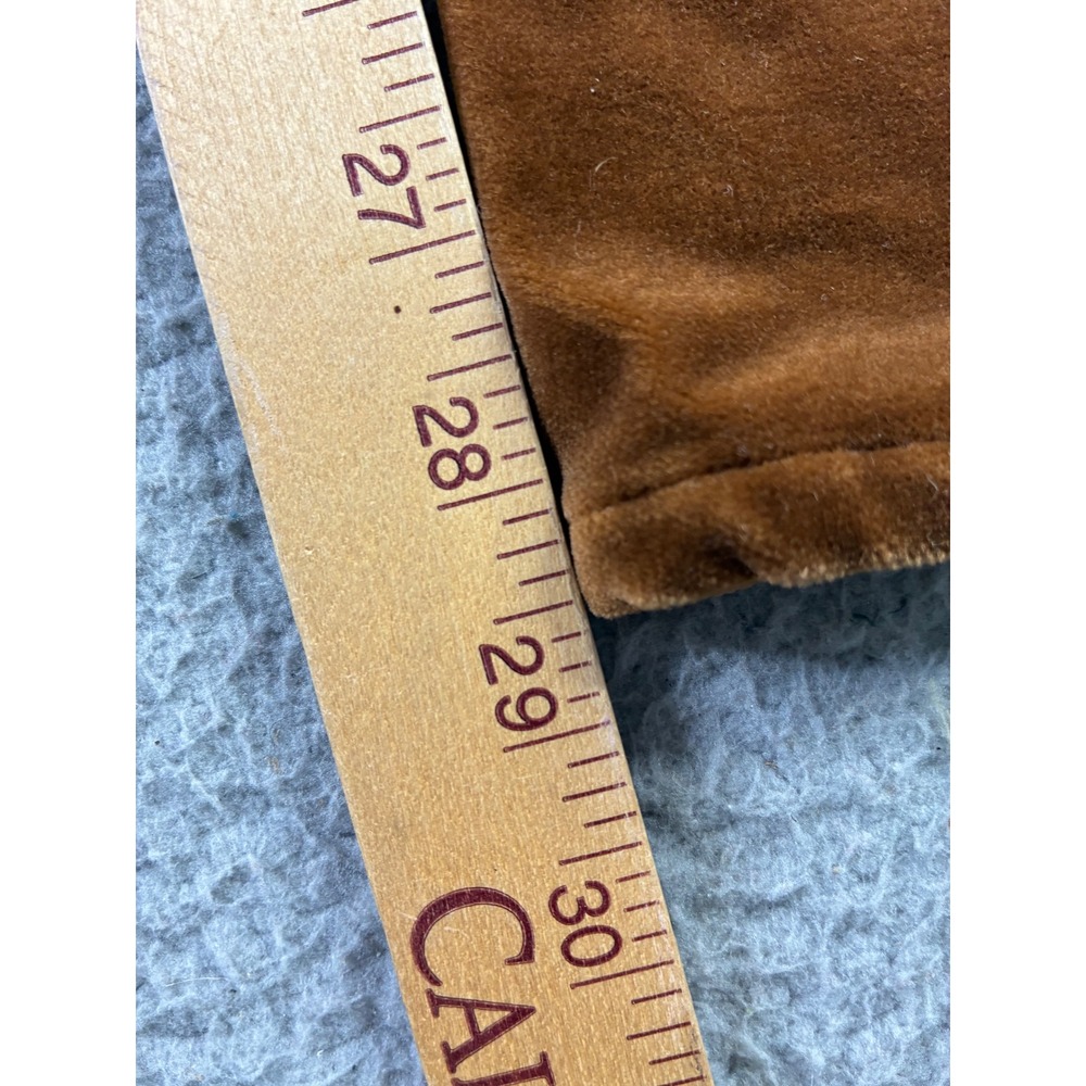 VTG Ralph Lauren Black Label Hong Kong Velour Velvet Boot Flare Pants Womens 10 - Picture 10 of 12